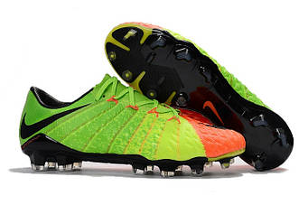 Футбольні бутси Nike Hypervenom Phantom III FG Electric Green/Black/Hyper Orange