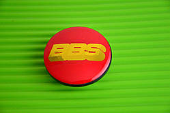 Ковпачки заглушки на литі диски в диски BBS (65/56/12) 3B7 601 171 червоний/золото