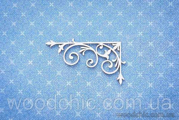Чипборд Куточок із завитками, фото 1