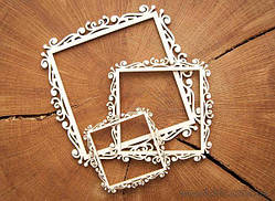 Чипборд Рамка квадратна середня 5,8 см.