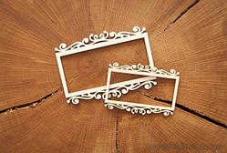 Чипборд Рамка прямокутна велика 