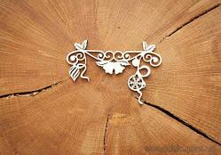 Чипборд Підвіска "Колокольчики та новорічні іграшки" 