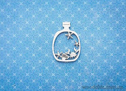 Чипборд Пляшка бажань із морськими мешканцями