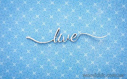 Чипборд Напис "Live"