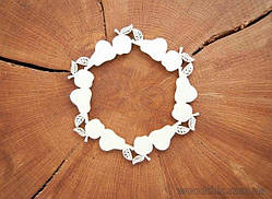 Чипборд Вінок "Груши та яблука" півн