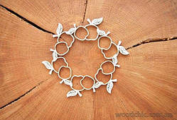 Чипборд Вінок ажурний "Яблука"