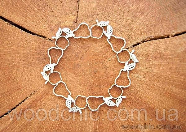 Чипборд Вінок "Груши та яблука" прорізні, фото 1