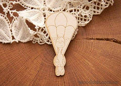 Чипборд "Жираф із парашутом"