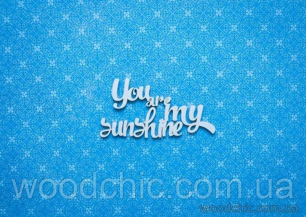 Чипборд "You are my sunshine"