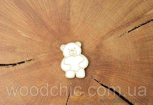 Чипборд "Ведмедик із серцем", фото 1