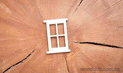 Чипборд "Окно з прямокутними склами"