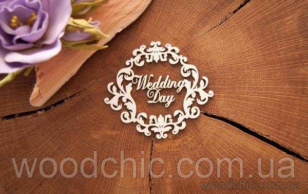 Чипборд Рамка вінтаж Wedding day