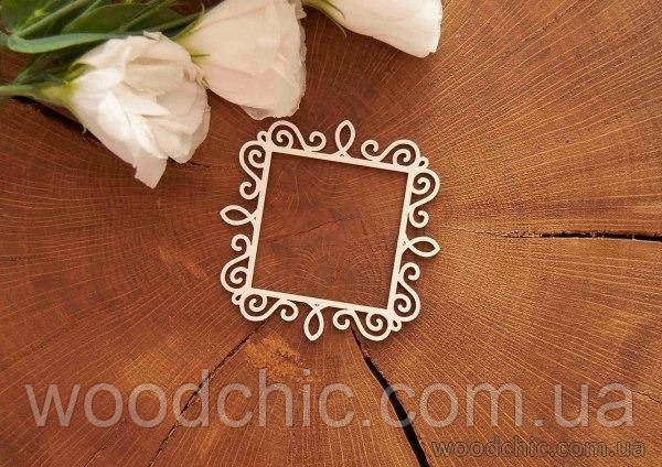 Чипборд Рамка Квадратна ажурна, фото 1