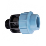 Муфта з зовнішньою різьбою 25x3/4" синя