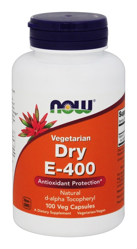 Вегетаріанський сухий Е-400 / NOW - Dry E - 400 (100 caps)