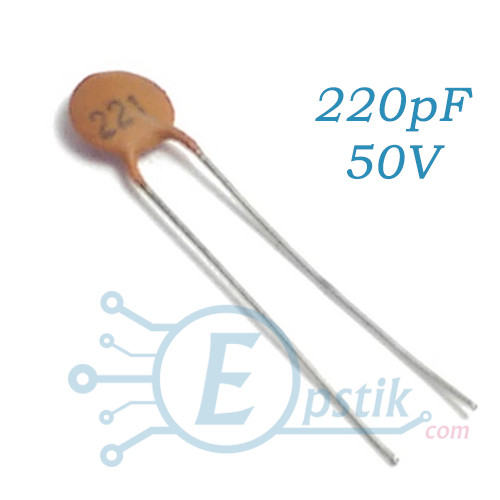Конденсатор 220pF, ±10% 50V, Y5V