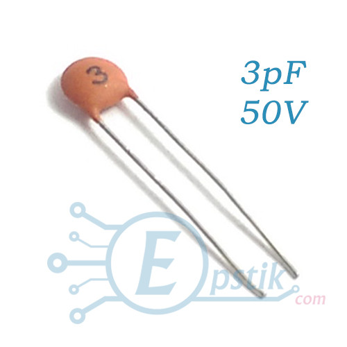 Конденсатор 3pF, ±10% 50V X7R
