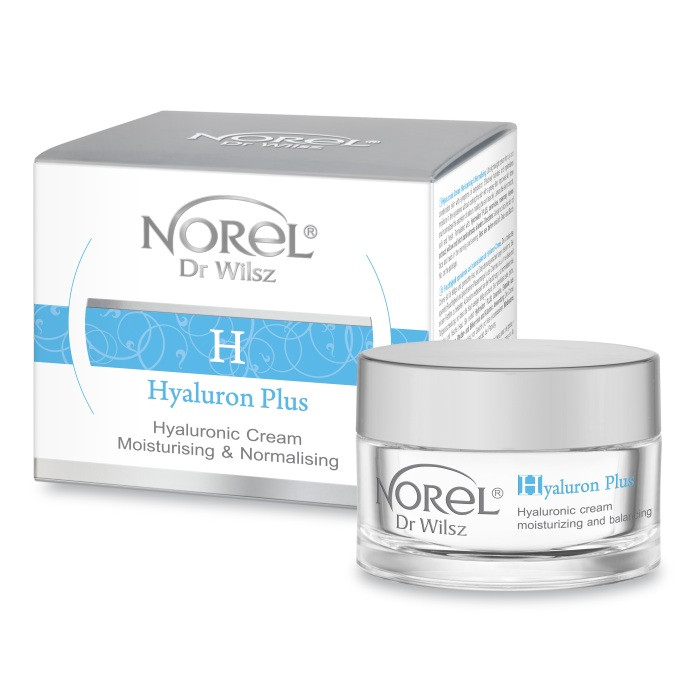 NOREL Hyaluronic cream Moisturing and balancing Зволожуючий гіалуроновий крем для жирної шкіри