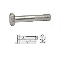 Болт целая резьба кл. 10.9 (класс твердости 10,9, поверхность оцинкование, норма DIN 931 Норма PN 82101)
