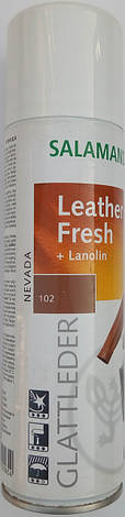 Аерозоль фарба невада "Leather Fresh" Salamander для гладкої шкіри, фото 1