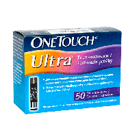 Тест-смужки One Touch Ultra, для глюкометрів, 50 од.