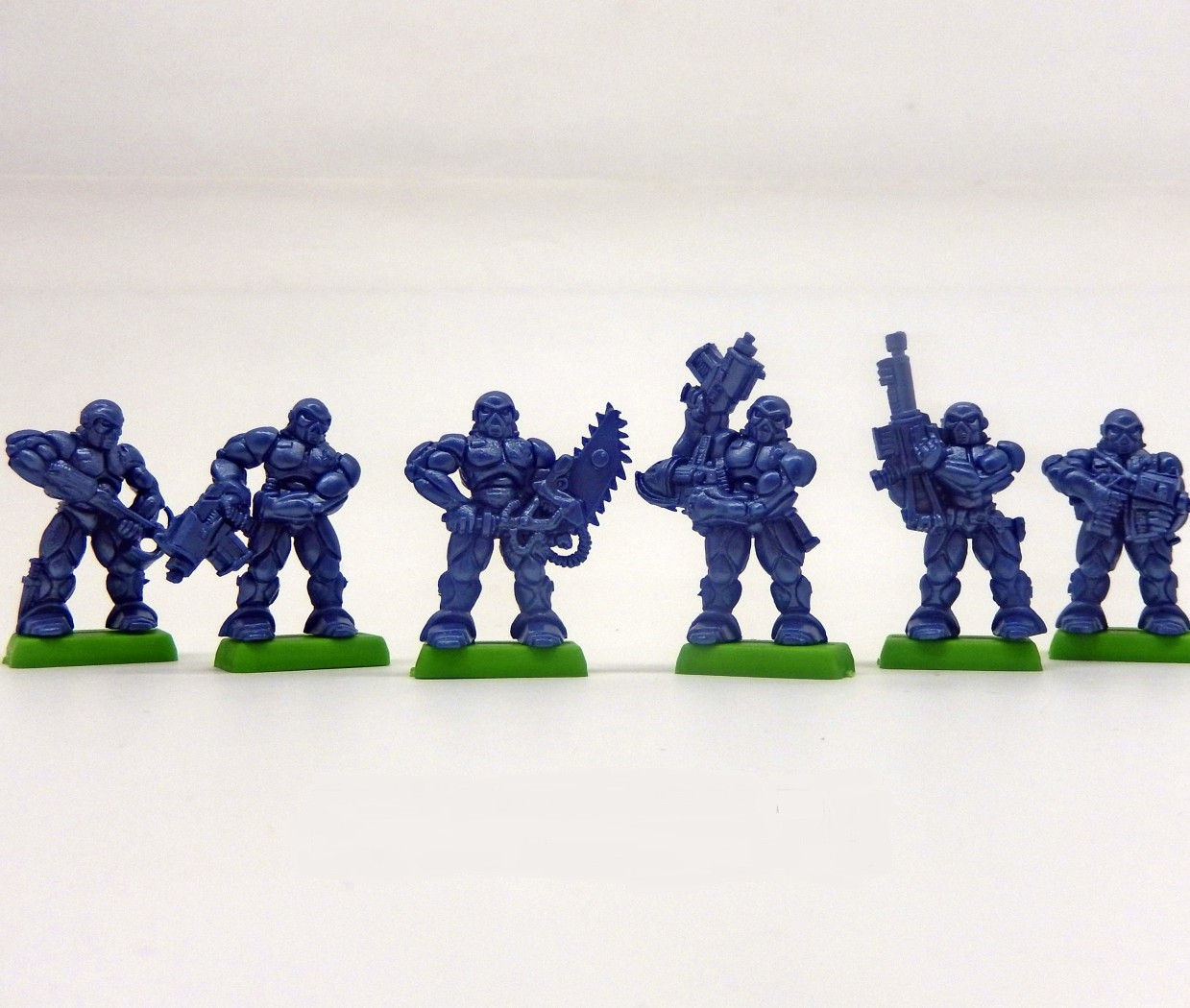 Набір Бронепехота Важка роботизована піхота без коробоки (6 воїнів на под./ колір синій), Fantasy