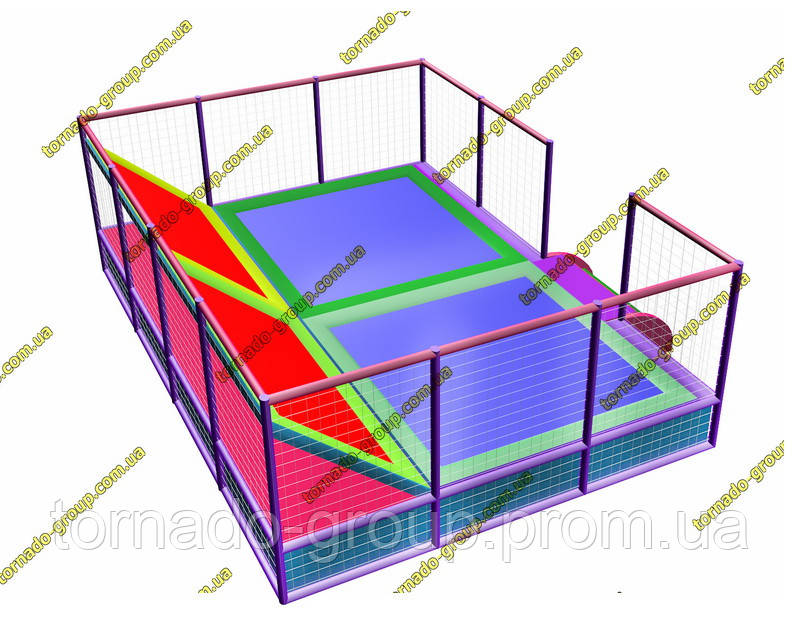 Батут Джамп "Пострибунчик" батутна арена для тц