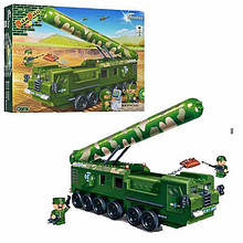 Конструктор BANBAO 6202 військова машина, фігурки 3шт, 502дет, в кор-ке, 45-35-7 див.