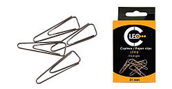 Скріпки металеві трикутні 31 мм. 100 штук L1910 ТМ LEO 140035