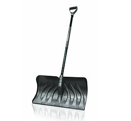 Лопата для снігу, пластикова, металеве лезо скребка