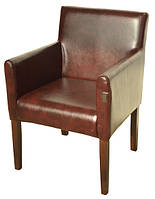 Крісло м'яке Остін ніжки дерево Горіх, шкірозамінник Титан Фирензе (Richman ТМ)