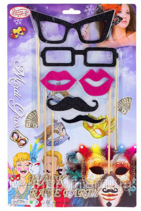 Губи/вуса/ окуляри фотобутафорія, фото 1