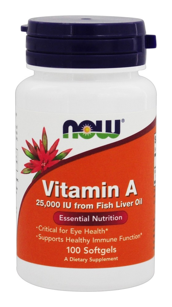 Вітамін А / NOW - Vitamin A 25000IU (100 softgels)