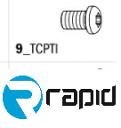 Гвинт для фрез M4x4,5x8 D7,5