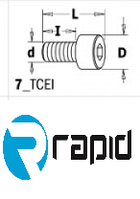 Болт для фрез M5x10x15 D8,5