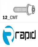 Болт для фрез 1/8"x3/8"x1/2" D7