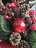 Гірлянда соснова з яблуками та шишками Goodwill (ціна за 1 штуку), фото 3