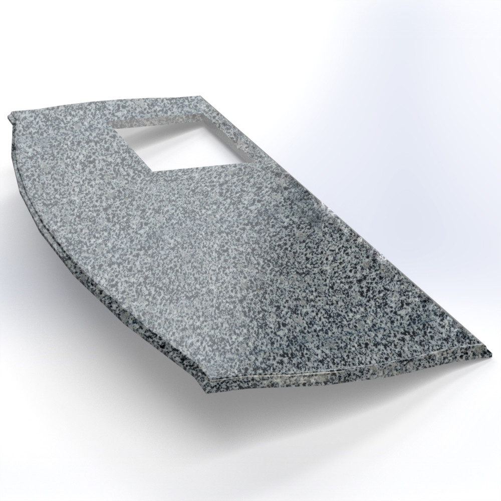 Стільниця з Покостівського граніту з фігурним вирізом, фото 1