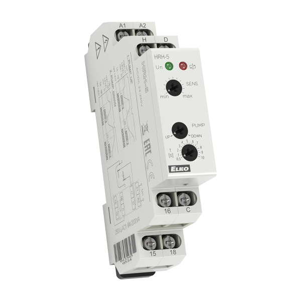 Реле контролю рівня рідини HRH-5/UNI AC/DC 24-240V ELKOep