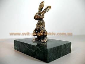 Статуетка бронзовий Заєць - Кролик, оригінальний сувенір