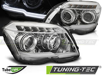 Фари передні тюнінг оптика Mercedes GLK X204 хром