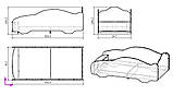 Дитяче ліжко-машина з серії Трансформери, фото 3