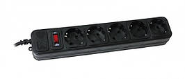Мережевий фільтр Maxter SP R5, SPM5-G-6B 1.8 m Black