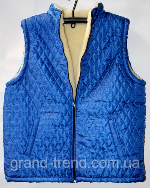 Жилетка Из Овечьей Шерсти Синяя Стеганая — Купить Недорого на Bigl.ua ...