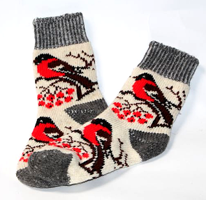 Жіночі вовняні шкарпетки - снігурі