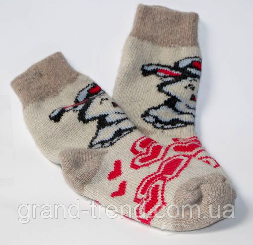Жіночі шкарпетки з овечої вовни - беж