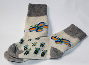 Зимові жіночі шкарпетки з вовни овець