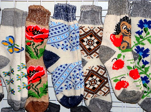 Жіночі зимові шкарпетки з овчини