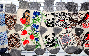 Шкарпетки жіночі теплі з овечої вовни (різні кольори)