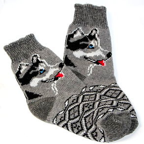 Чоловічі шкарпетки з овечої вовни - хаскі